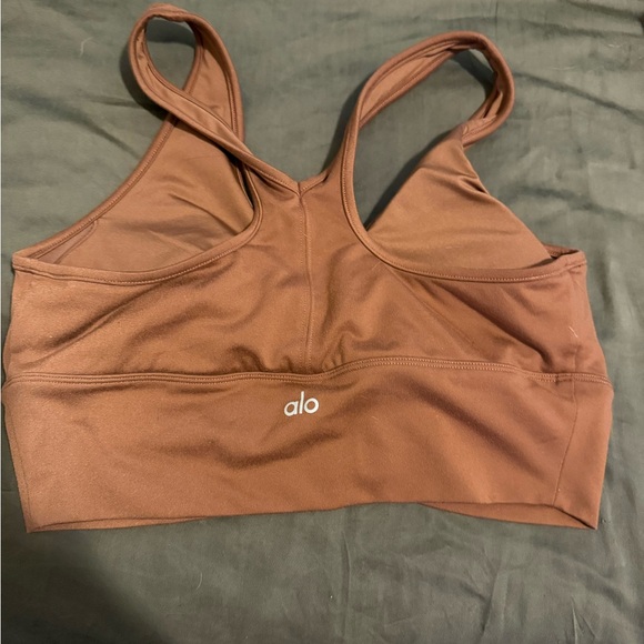 All Yoga Wild Thing Sports Bra in Chestnut size large - Picture 2 of 3
